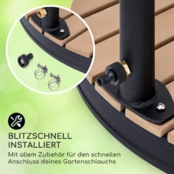 Sumatra Falls Round Gartendusche WPC Aluminium Ø 80 Cm Rund 13 Sumatra Falls Round Gartendusche WPC Aluminium Ø 80 Cm Rund -Wundervoller Gartenladen 10036348 de 0005 usp