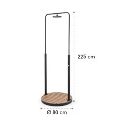 Sumatra Falls Round Gartendusche WPC Aluminium Ø 80 Cm Rund 15 Sumatra Falls Round Gartendusche WPC Aluminium Ø 80 Cm Rund -Wundervoller Gartenladen 10036348 yy 0008 dimensions