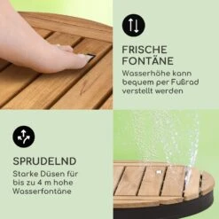 Sumatra Teak Round Gartendusche Aluminium Teakholz Tragegriff -Wundervoller Gartenladen 10036351 de 0004 usp