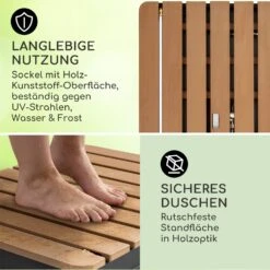 Sumatra Breeze Square Gartendusche WPC Aluminium 70x55cm Eckig -Wundervoller Gartenladen 10036436 de 0003 usp