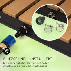 Sumatra Breeze Square Gartendusche WPC Aluminium 70x55cm Eckig -Wundervoller Gartenladen 10036436 de 0005 usp