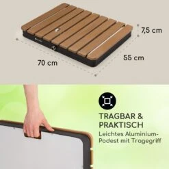 Sumatra Breeze Square Gartendusche WPC Aluminium 70x55cm Eckig -Wundervoller Gartenladen 10036436 de 0006 usp