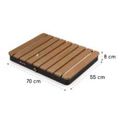 Sumatra Breeze Square Gartendusche WPC Aluminium 70x55cm Eckig -Wundervoller Gartenladen 10036436 yy 0011 dimensions