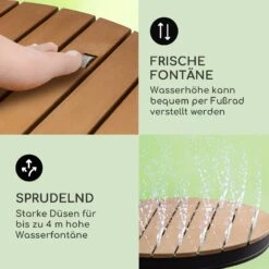 Sumatra Breeze Round Gartendusche WPC Aluminium 70x55cm Rund -Wundervoller Gartenladen 10036437 de 0004 usp