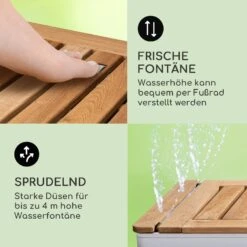 Sumatra Teak Square Gartendusche Aluminium Teakholz Tragegriff -Wundervoller Gartenladen 10036438 de 0004 usp