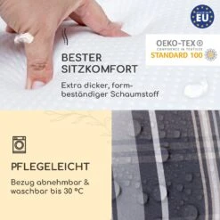 Sylt Polsterauflage Sesselauflage Kopfkissen Polyester 50x120x9cm -Wundervoller Gartenladen 10037336 de 0004 logo