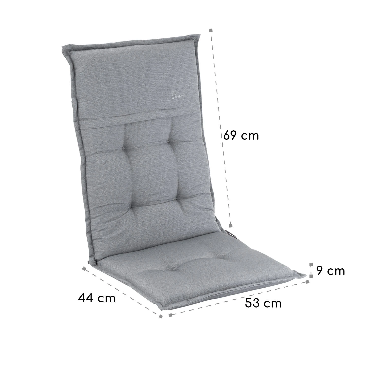 Coburg Polsterauflage Sesselauflage Gartenstuhl Polyester 53x117x9cm 7 Coburg Polsterauflage Sesselauflage Gartenstuhl Polyester 53x117x9cm – Bild 5