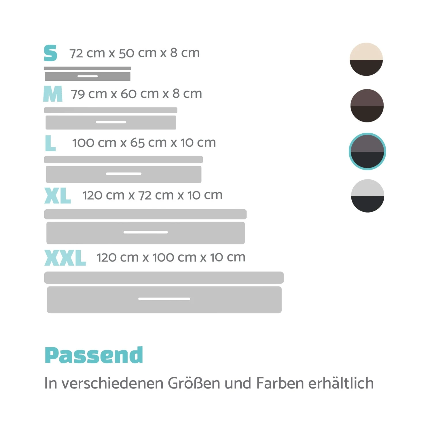 Balu Hundebett Hundekissen | Waschbar | Orthopädisch | Rutschfest | Atmungsaktiver Memory-Schaum | Größe S (72 X 8 X 50 Cm) 9 Balu Hundebett Hundekissen | Waschbar | Orthopädisch | Rutschfest | Atmungsaktiver Memory-Schaum | Größe S (72 X 8 X 50 Cm) – Bild 7