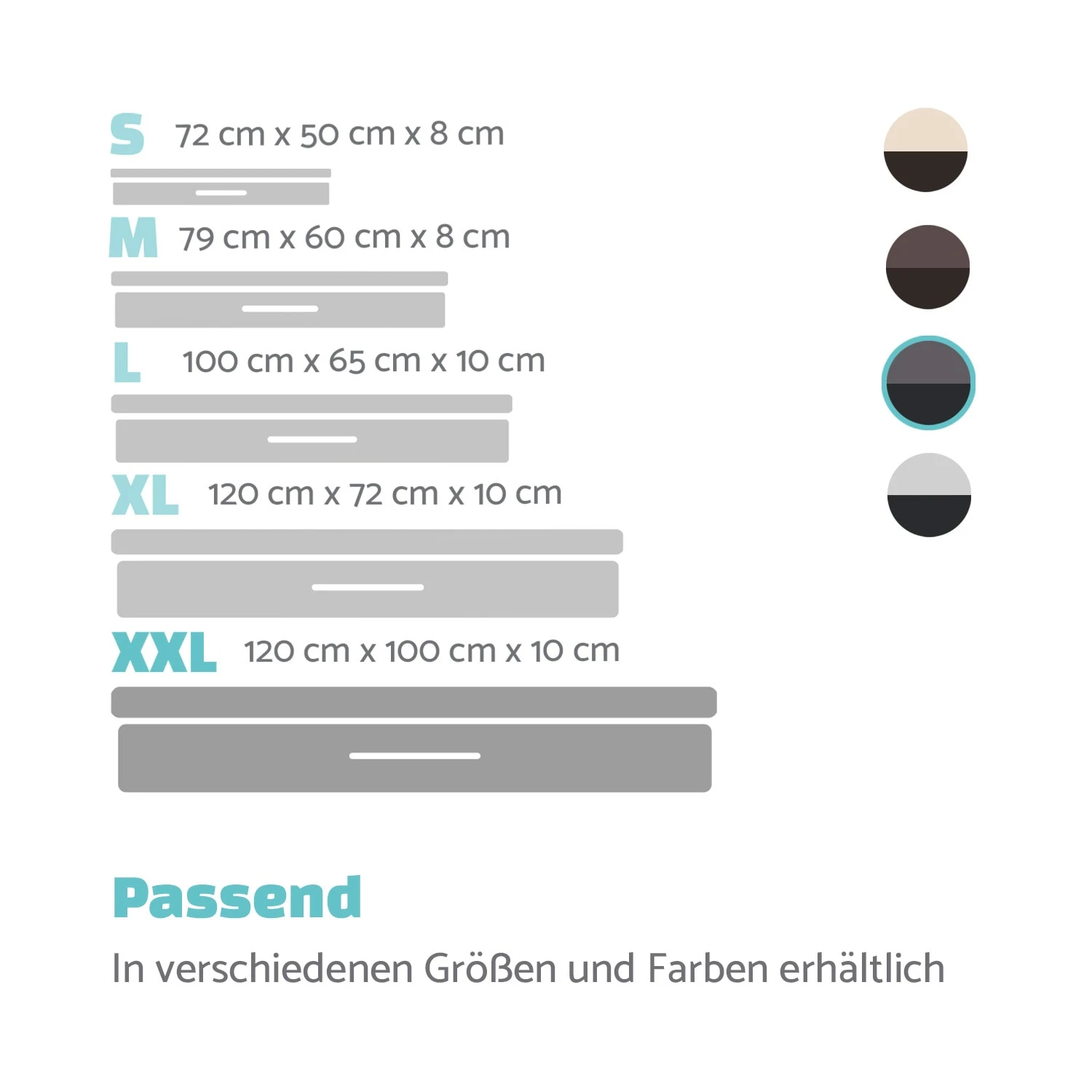 Balu Hundebett Hundekissen | Waschbar | Orthopädisch | Rutschfest | Atmungsaktiver Memory-Schaum | Größe XXL (120 X 10 X 100 Cm) 9 Balu Hundebett Hundekissen | Waschbar | Orthopädisch | Rutschfest | Atmungsaktiver Memory-Schaum | Größe XXL (120 X 10 X 100 Cm) – Bild 7