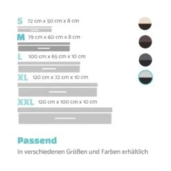 Balu Hundebett Hundekissen | Waschbar | Orthopädisch | Rutschfest | Atmungsaktiver Memory-Schaum | Größe M (79 X 8 X 60 Cm) -Wundervoller Gartenladen 10037565 de 0007 logo