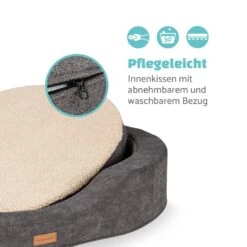 Lotte Hundebett Waschbar Orthopädisch Rutschfest Memory-Schaum Größe L -Wundervoller Gartenladen 10037575 de 0005 logo