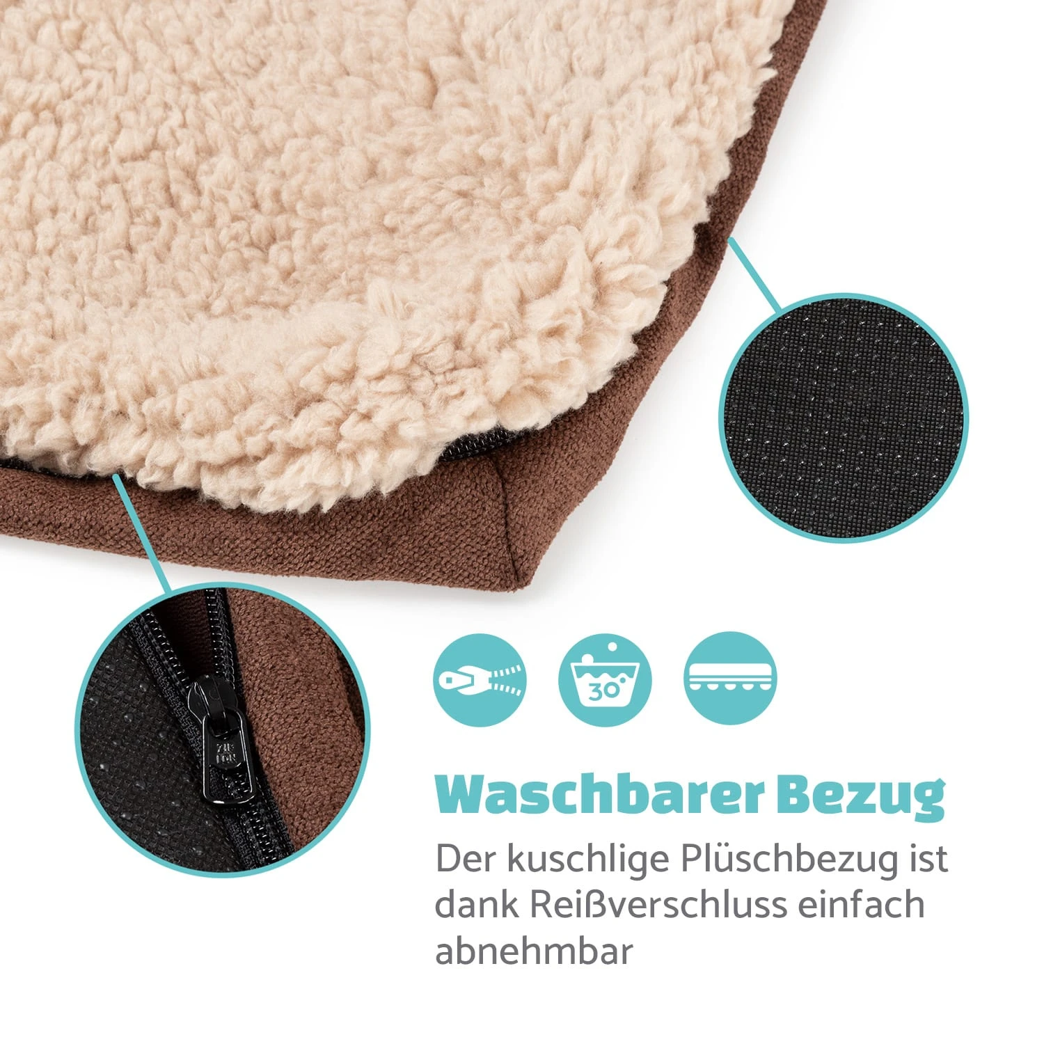 Bruno Hundebett Ersatzbezug Waschbar Rutschfest Atmungsaktiv Größe L 4 Bruno Hundebett Ersatzbezug Waschbar Rutschfest Atmungsaktiv Größe L – Bild 2