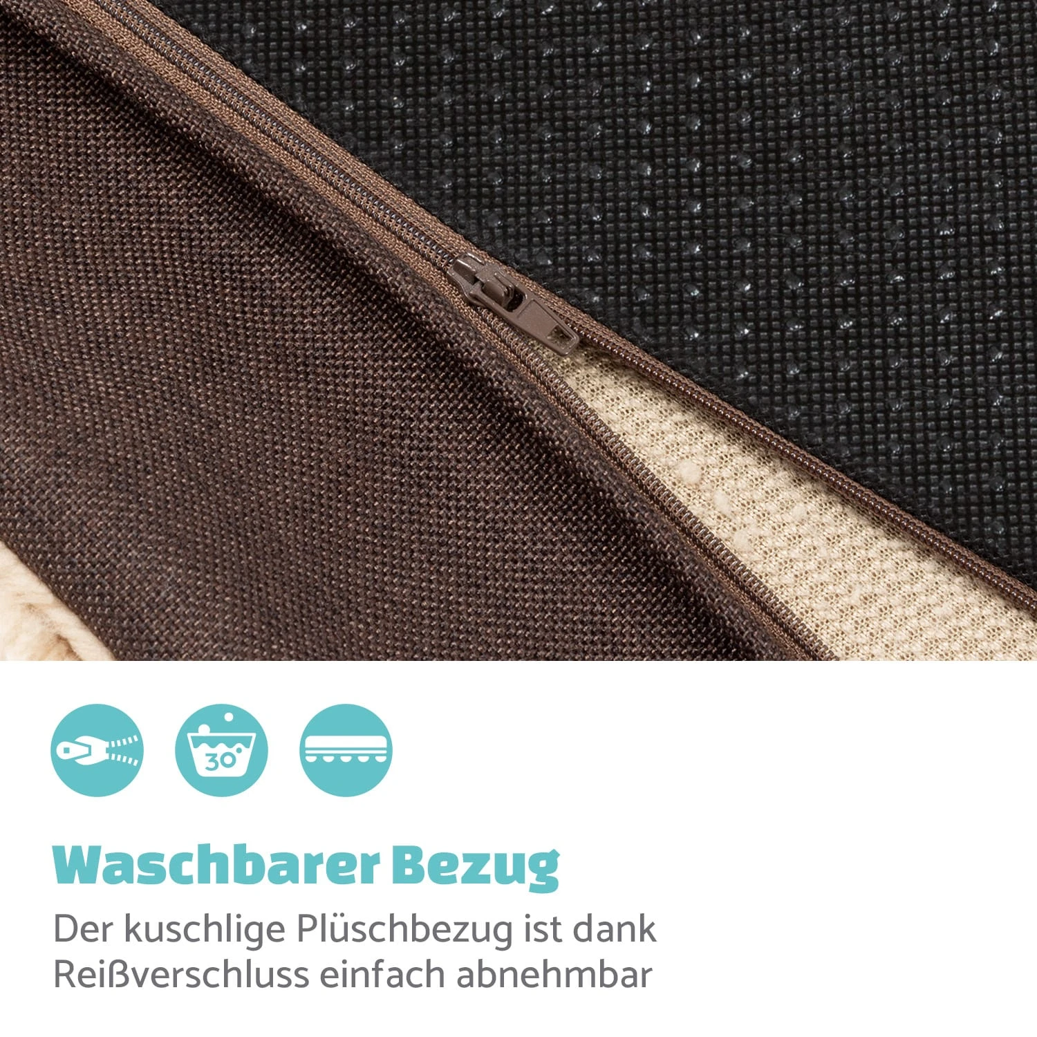 Balu L Hundebett Ersatzbezug Waschbar Rutschfest Atmungsaktiv Größe L 4 Balu L Hundebett Ersatzbezug Waschbar Rutschfest Atmungsaktiv Größe L – Bild 2