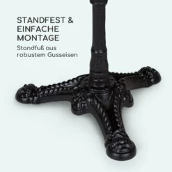 Patras Bistro-Tisch Marmortischplatte Ø60cm Gusseiserner Standfuß 14 Patras Bistro-Tisch Marmortischplatte Ø60cm Gusseiserner Standfuß -Wundervoller Gartenladen 10037741 de 0005 logo