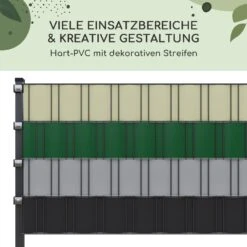 Sichtschutzstreifen Zaunblenden PVC-Hartplastik 2,53 X 0,19 M -Wundervoller Gartenladen 10037998 de 0006 usp