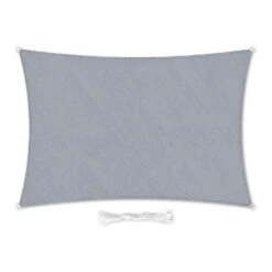 Rechteckiges Sonnensegel 3x4 M Befestigungsringe PE Luftdurchlässig