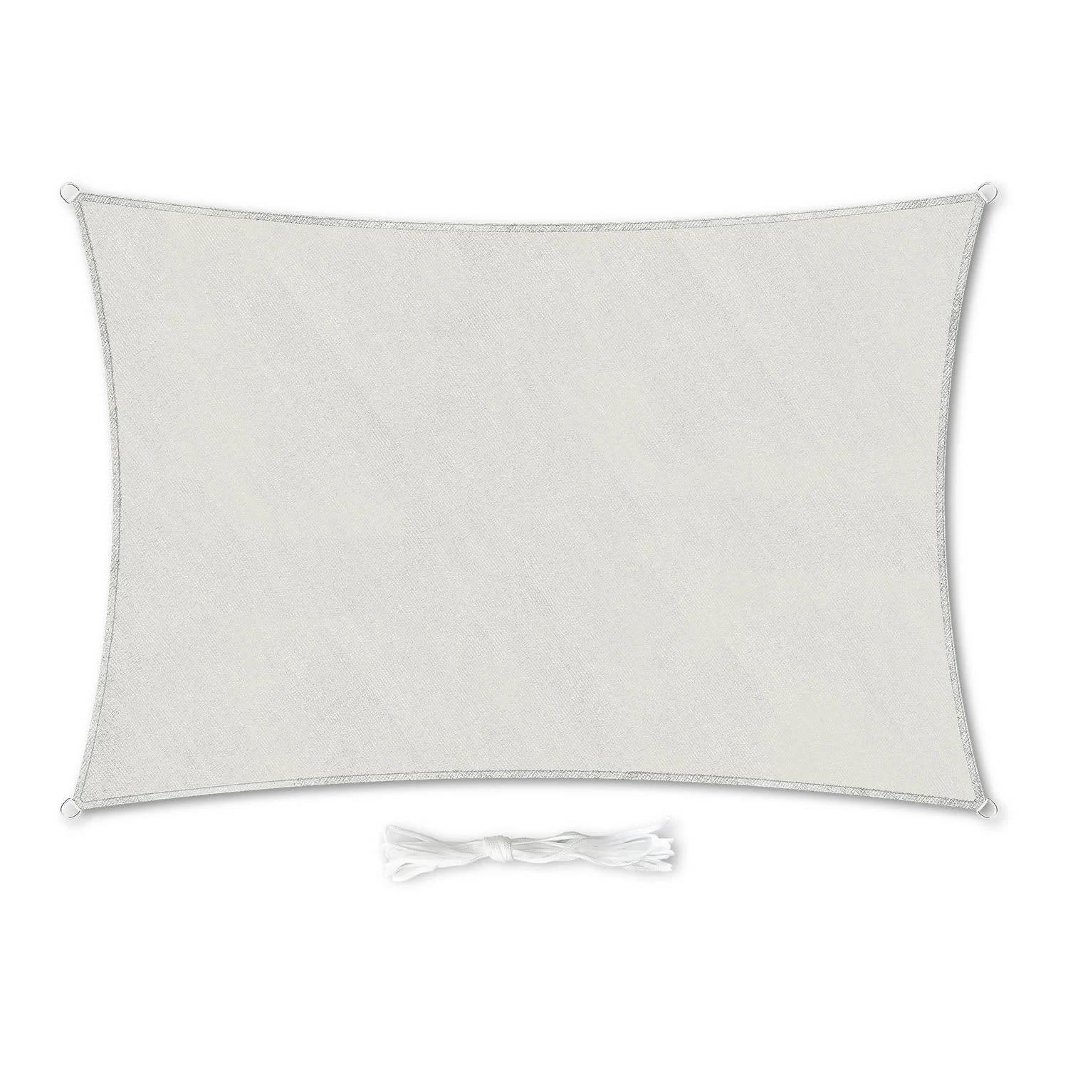 Rechteckiges Sonnensegel 3x5 M Befestigungsringe PE Luftdurchlässig 3 Rechteckiges Sonnensegel 3x5 M Befestigungsringe PE Luftdurchlässig