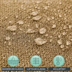 Rechteckiges Sonnensegel 3x4 M Befestigungsringe PE Luftdurchlässig -Wundervoller Gartenladen 10038145 de 0003 logo