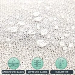 Rechteckiges Sonnensegel 3x4 M Befestigungsringe PE Luftdurchlässig -Wundervoller Gartenladen 10038156 de 0003 logo