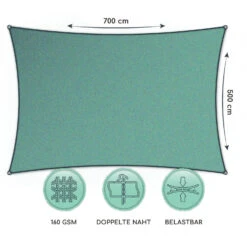 Rechteckiges Sonnensegel 5x7 M Polyester Luftdurchlässig -Wundervoller Gartenladen 10038178 de 0006 logo