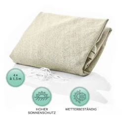 Quadratisches Sonnensegel 5x5 M Polyester Luftdurchlässig -Wundervoller Gartenladen 10038185 de 0005 logo