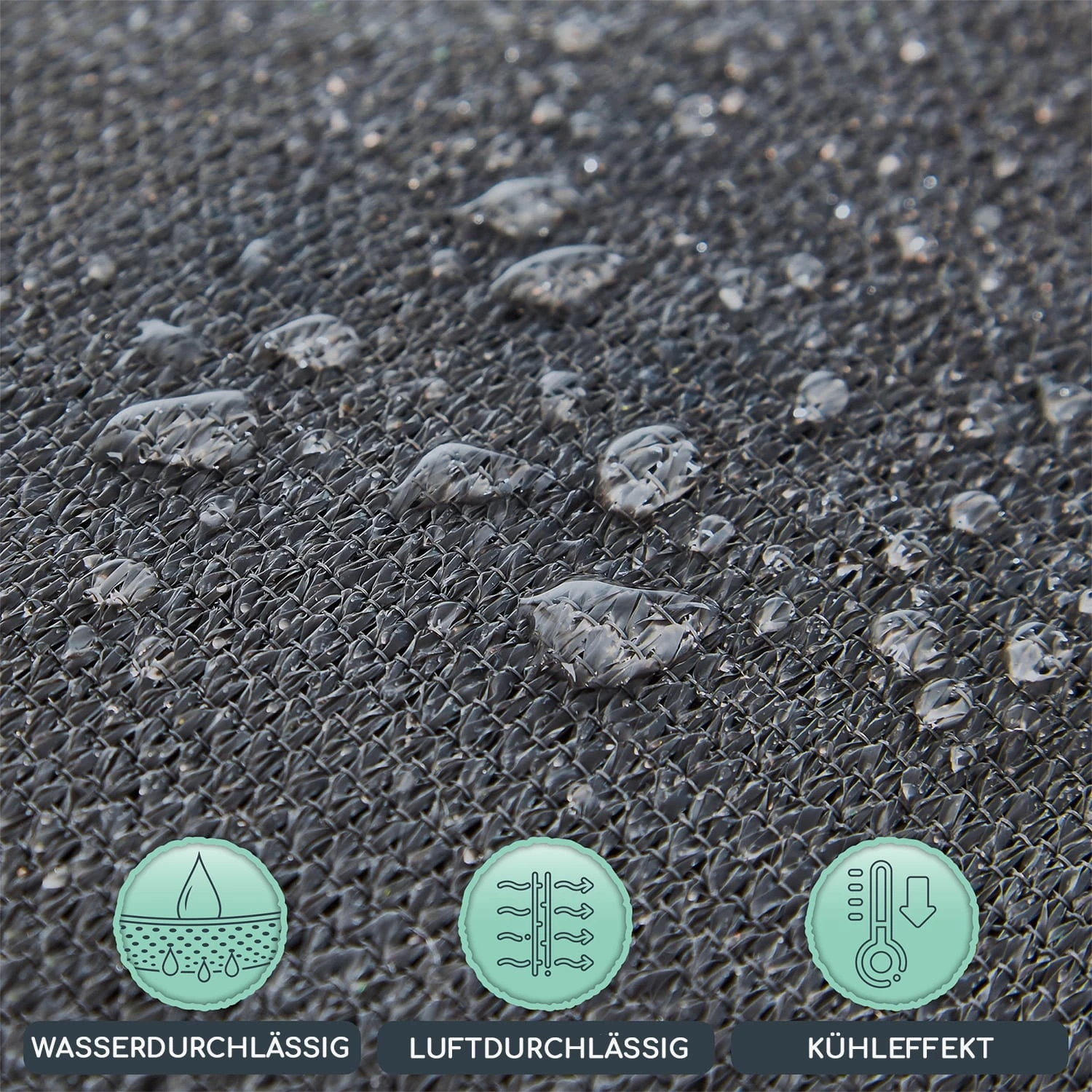 Rechteckiges Sonnensegel 2 X 3 M Polyester Luftdurchlässig 5 Rechteckiges Sonnensegel 2 X 3 M Polyester Luftdurchlässig – Bild 3