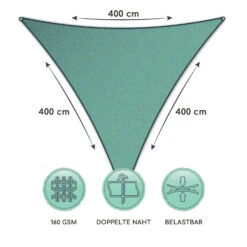 Dreieckiges Sonnensegel 4x4x4 M Polyester Luftdurchlässig -Wundervoller Gartenladen 10038196 de 0006 logo