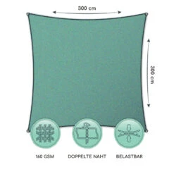 Quadratisches Sonnensegel 3 X 3 M Polyester Luftdurchlässig -Wundervoller Gartenladen 10038215 de 0006 logo