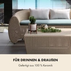 Thorn Blumentopf Mit Ständer 50er Jahre Stil 2er-Set Akazie 19,6x20x19,6 Cm -Wundervoller Gartenladen 10038441 de 0004 usp