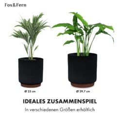 Enspijk Blumentöpfe Walnussholz Polystone Handgemacht 2 Größen -Wundervoller Gartenladen 10038463 de 0006 usp