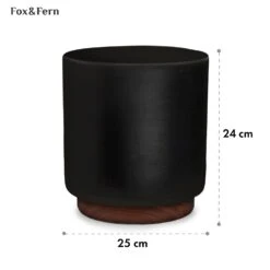 Enspijk Blumentöpfe Walnussholz Polystone Handgemacht 2 Größen -Wundervoller Gartenladen 10038463 yy 0005 usp