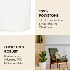 Venlo Blumentopf Polystone In- Und Outdoor 3 Größen -Wundervoller Gartenladen 10038471 de 0003 usp