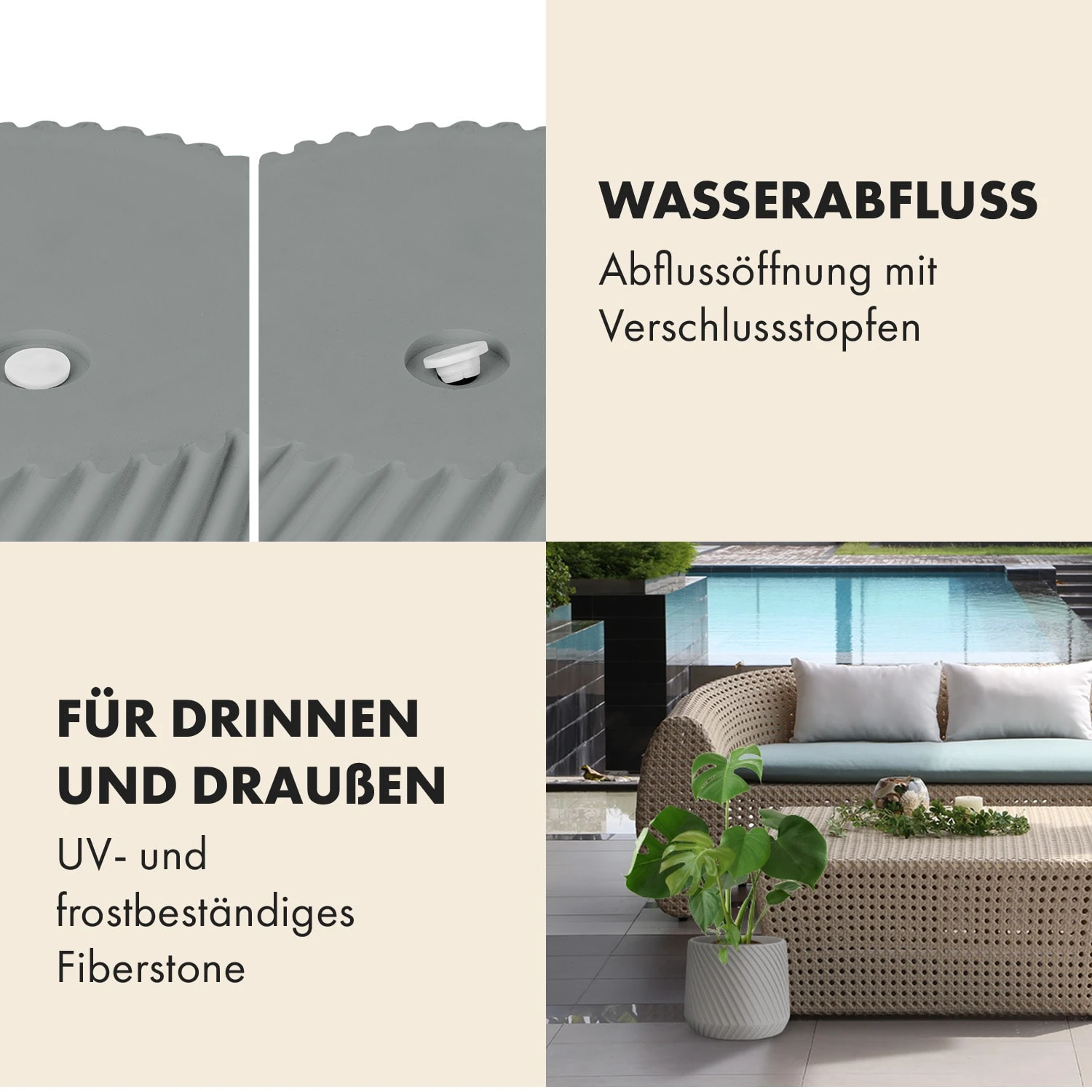 Heusden Blumentopf Polystone Pflanzenfreundlich Handgemacht 6 Heusden Blumentopf Polystone Pflanzenfreundlich Handgemacht – Bild 4