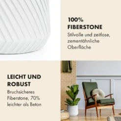 Heusden Blumentopf Polystone Pflanzenfreundlich Handgemacht -Wundervoller Gartenladen 10038485 de 0003 usp