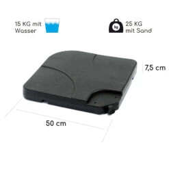 Limousin Sonnenschirmständer-Gewichte 80 Kg Leergewichte 4er-Set -Wundervoller Gartenladen 10038526 de 0008 logo