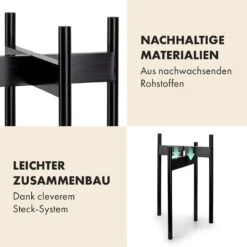 Zeist Pflanzenhalter 2 Höhen Kombinierbar Steck-Design Naturbelassen -Wundervoller Gartenladen 10038541 de 0004 usp