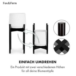 Zeist Pflanzenhalter 2 Höhen Kombinierbar Steck-Design Naturbelassen -Wundervoller Gartenladen 10038541 de 0005 usp