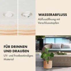 Hasselt Blumentopf Polystone Pflanzenfreundlich Handgemacht 3D-Optik -Wundervoller Gartenladen 10038548 de 0004 usp