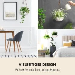 Laren Blumenampel Ø 28 Cm Polystone Mit Naturseilen 2er-Set -Wundervoller Gartenladen 10038552 de 0002 usp