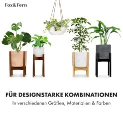 Laren Blumenampel Ø 28 Cm Polystone Mit Naturseilen 2er-Set -Wundervoller Gartenladen 10038552 de 0006 usp