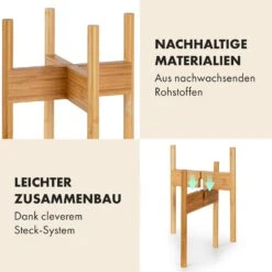 Zeist Pflanzenhalter 3er-Set 2 Höhen Kombinierbar Steck-Design Naturbelassen -Wundervoller Gartenladen 10038553 de 0004 usp