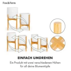 Zeist Pflanzenhalter 3er-Set 2 Höhen Kombinierbar Steck-Design Naturbelassen -Wundervoller Gartenladen 10038553 de 0005 usp