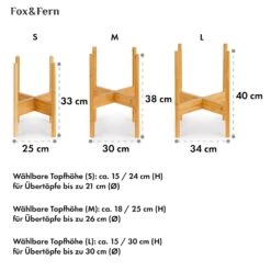 Zeist Pflanzenhalter 3er-Set 2 Höhen Kombinierbar Steck-Design Naturbelassen -Wundervoller Gartenladen 10038553 de 0006 usp