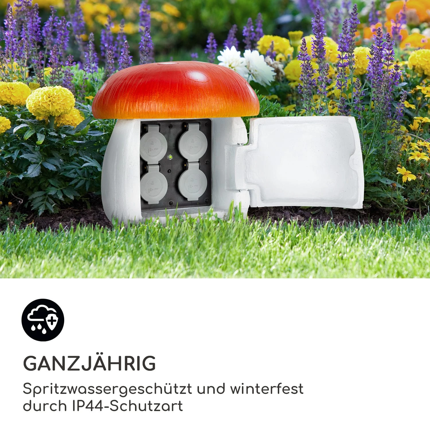 Power Mushroom Smart Gartensteckdose WiFi-Steuerung 3680 Watt IP44 5 Power Mushroom Smart Gartensteckdose WiFi-Steuerung 3680 Watt IP44 – Bild 3