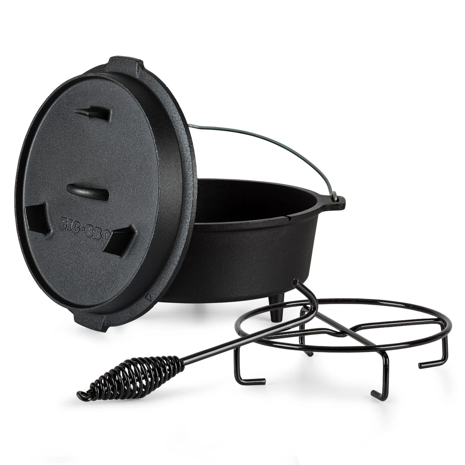 Guernsey Premium Dutch Oven 6.0 BBQ-Topf Gusseisen Standfüße Größe M / 6 Qt 3 Guernsey Premium Dutch Oven 6.0 BBQ-Topf Gusseisen Standfüße Größe M / 6 Qt