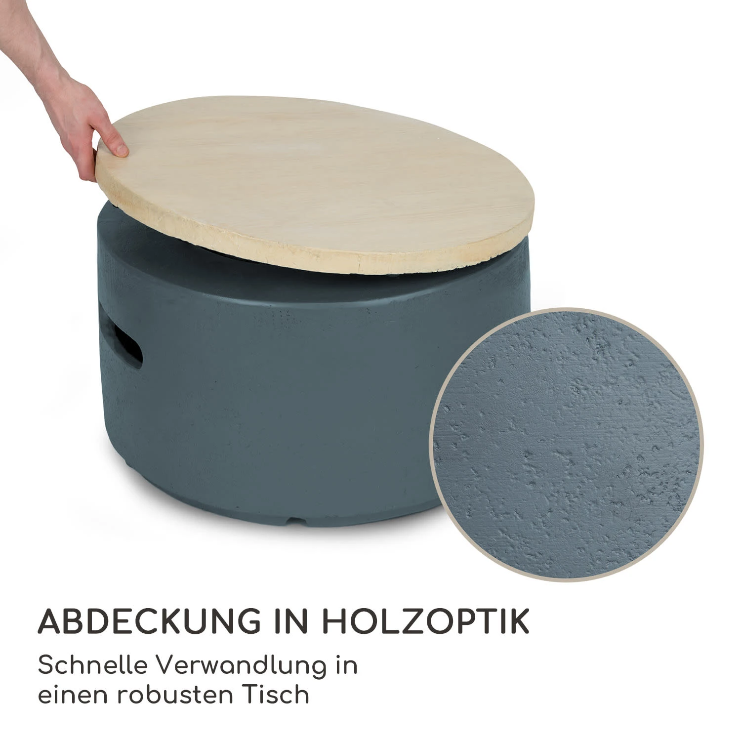 Pilos Gas-Feuerstelle 40.000BTU/13kW Abdeckung Edelstahlbrenner 6 Pilos Gas-Feuerstelle 40.000BTU/13kW Abdeckung Edelstahlbrenner – Bild 4