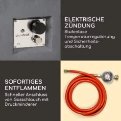 Isaris Gas-Feuerstelle 40.000BTU/13kW Abdeckung Edelstahlbrenner -Wundervoller Gartenladen 10039401 de 0005 logo