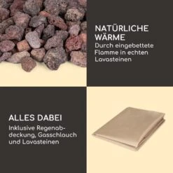 Isaris Gas-Feuerstelle 40.000BTU/13kW Abdeckung Edelstahlbrenner 14 Isaris Gas-Feuerstelle 40.000BTU/13kW Abdeckung Edelstahlbrenner -Wundervoller Gartenladen 10039402 de 0006 logo