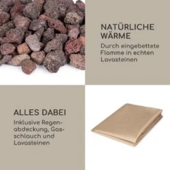 Vitina Gas-Feuerstelle 40.000BTU/13kW Abdeckung Edelstahlbrenner -Wundervoller Gartenladen 10039403 de 0006 logo