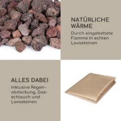 Vitina Gas-Feuerstelle 40.000BTU/13kW Abdeckung Edelstahlbrenner -Wundervoller Gartenladen 10039404 de 0006 logo